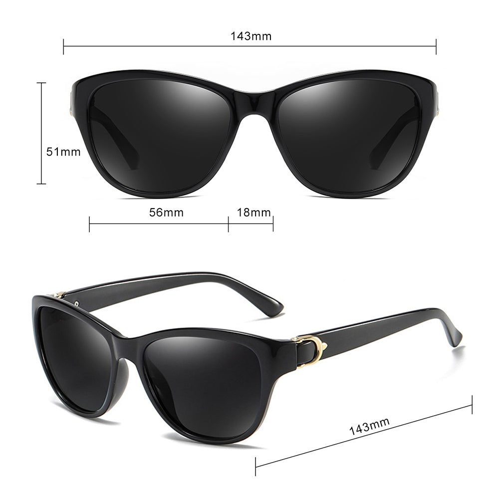 Ochelari de Soare Techsuit (A572), Policarbonat, Negru