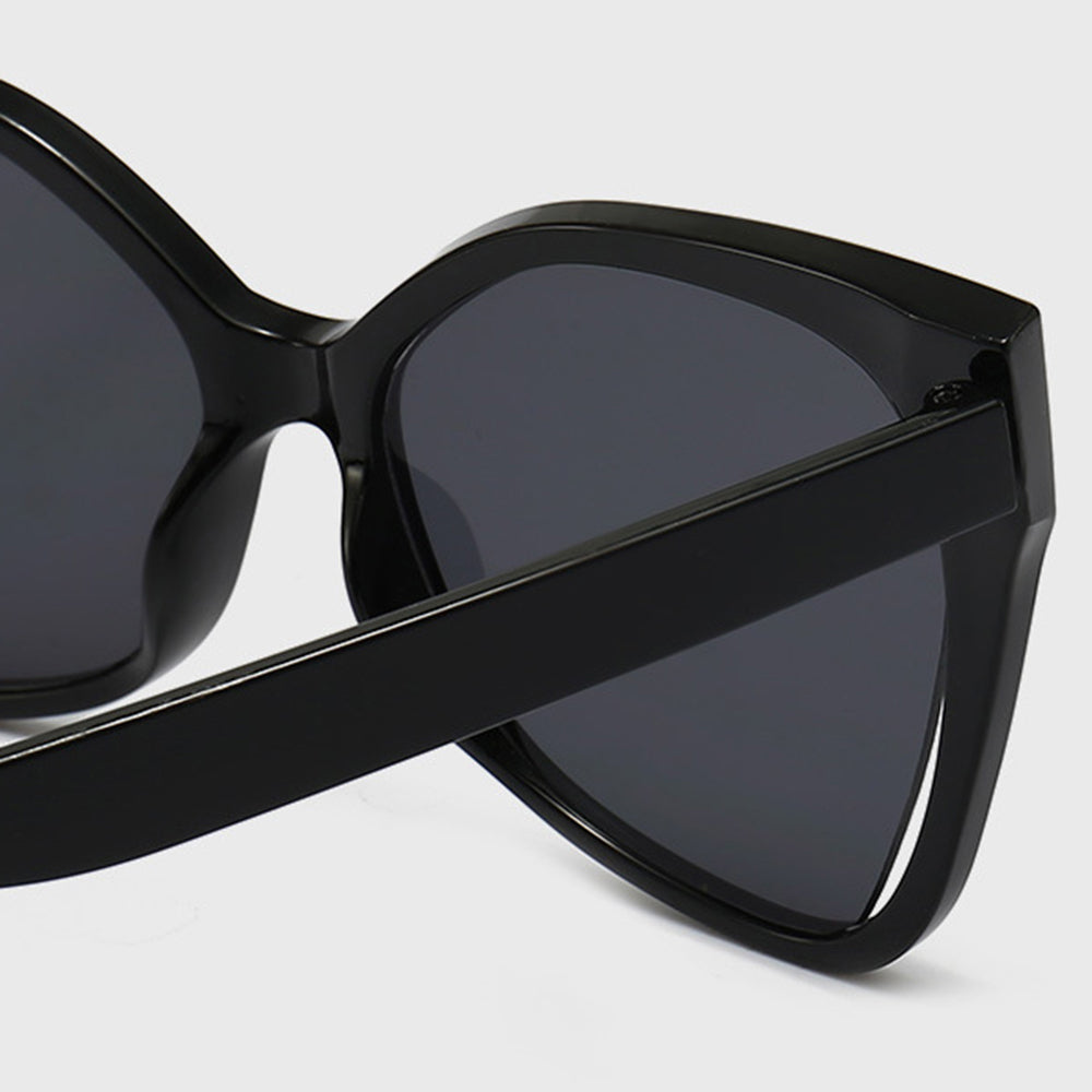 Techsuit Sunglasses (5335), for Women with PC Frame and Lens, Butterfly Shape, Roz / Champagne