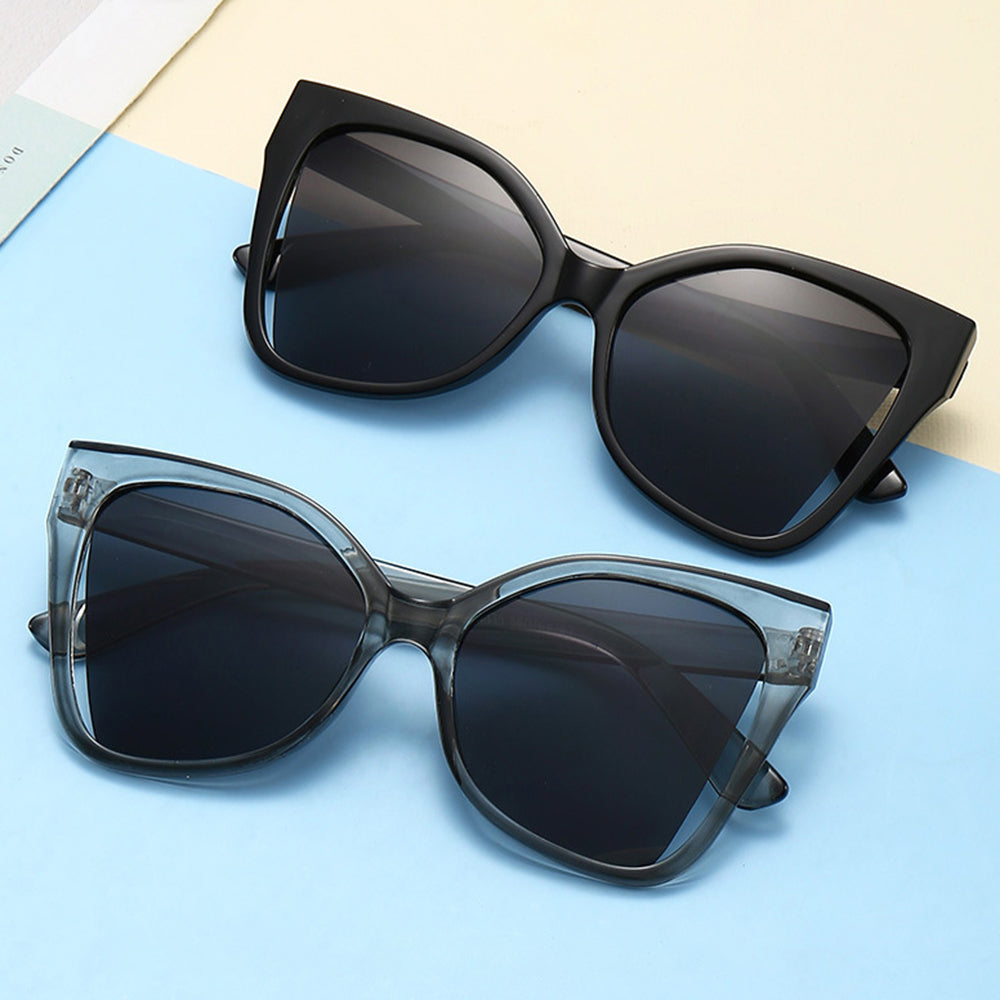 Techsuit Sunglasses (5335), for Women with PC Frame and Lens, Butterfly Shape, Roz / Champagne