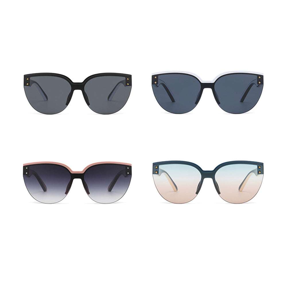 Techsuit Sunglasses (6506), for Women, PC Frame and Lens, Bright Black / Gri