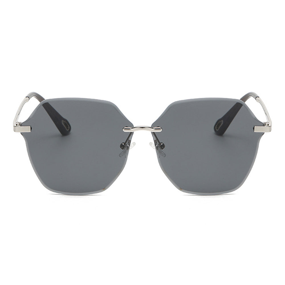 Techsuit Sunglasses (8195), for Women, Metal and PC, Argintiu / Gradient Purple