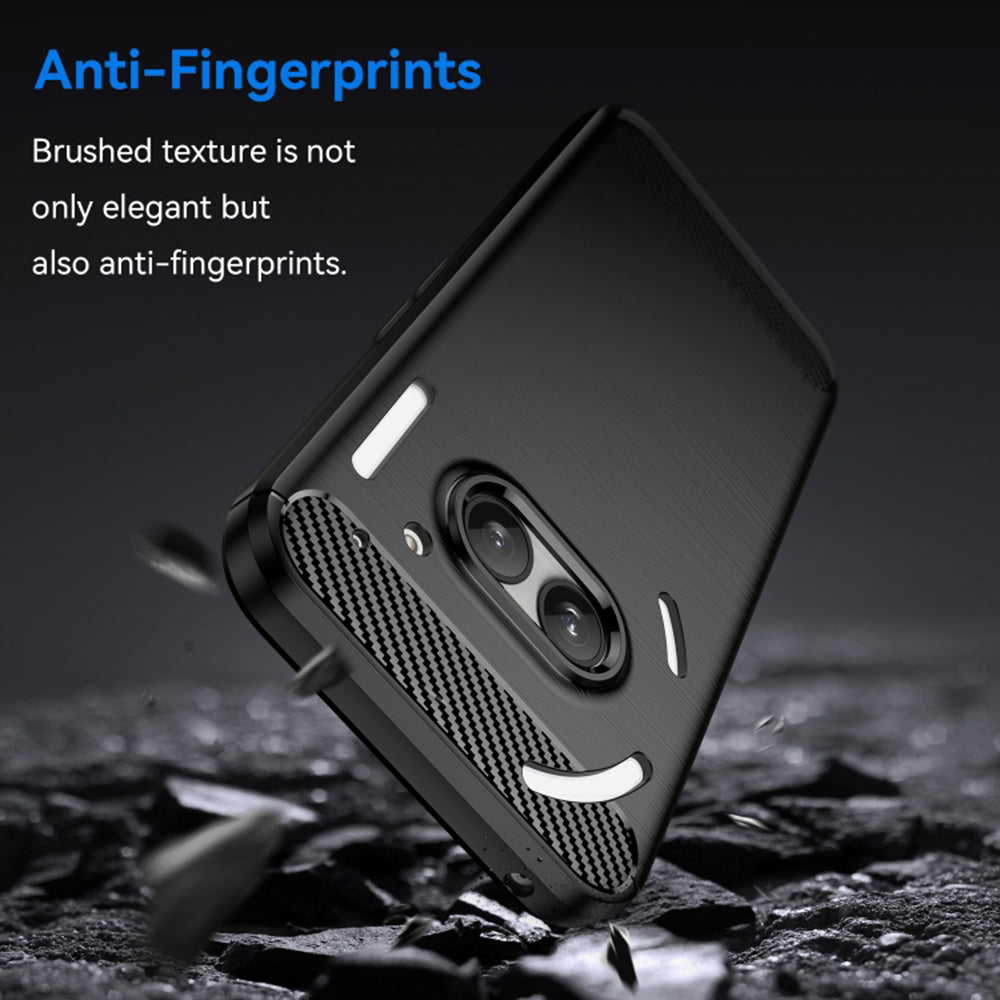 Husa de protectie Techsuit Carbon Silicone compatibil cu Nothing Phone (2a) / (2a) Plus, Negru