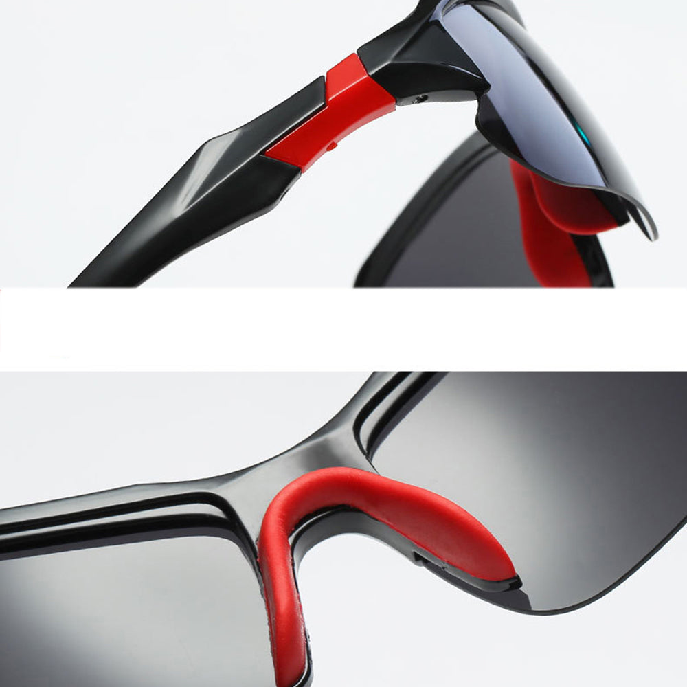 Techsuit Bike Glasses (9301), for Cycling and Sport Outdoor Activities, with UV Protection, Unisex, Negru / Blue