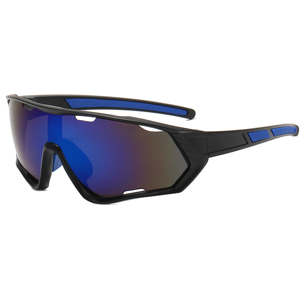 Techsuit Bike Glasses (9330), for Cycling, Sport Outdoor Activities, PC Frame and Lens, Unisex, Negru / Blue