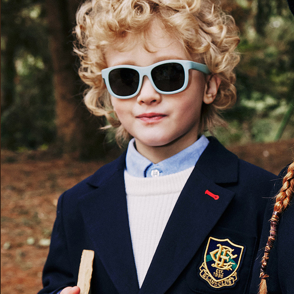 Techsuit Sunglasses Polarised (8306-C22), for Babies, Square Shape, with Strap, Nisipiu Pink