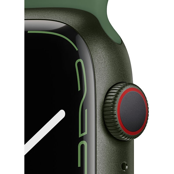 Second Hand - Apple Watch Series 7, GPS, Cellular, Carcasa Green Aluminium 45mm, Clover Sport Band