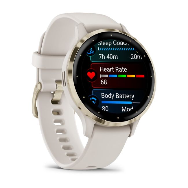 Smartwatch Garmin Venu 3S, GPS, Wi-Fi, curea silicon