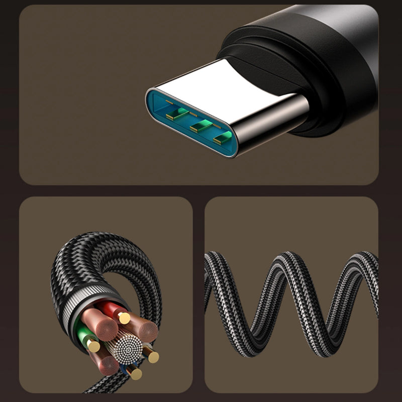 Cablu Date si Incarcare USB-C - USB-C Joyroom S-A56 EnjoyX Angled, 60W, 1.2m