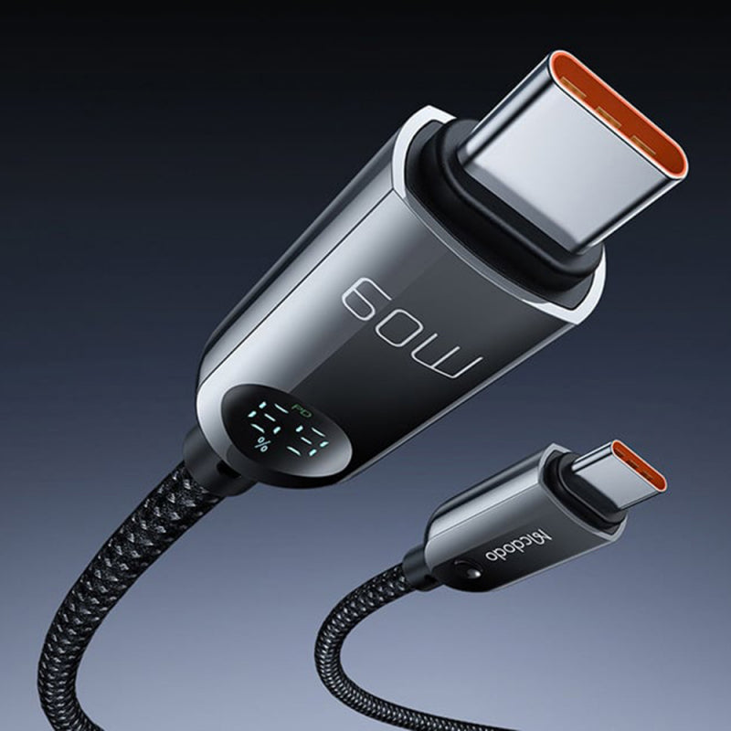 Cablu Date si Incarcare USB-C - USB-C McDodo CA-4780 Display, 60W, 1.2m