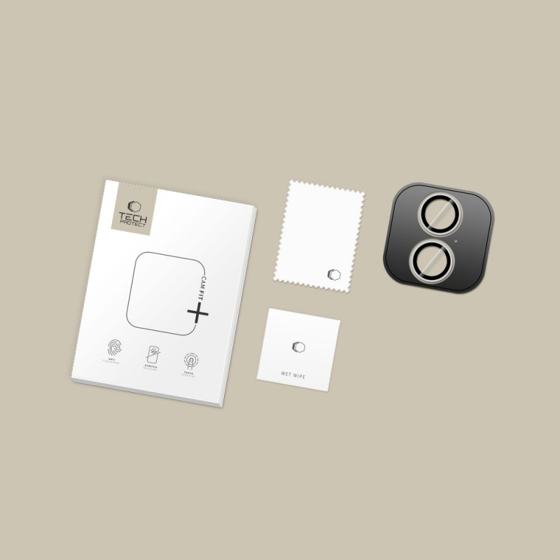 Folie de protectie Camera Spate Tech-Protect CamRing Fit+ pentru Apple iPhone 17, Sticla Securiz