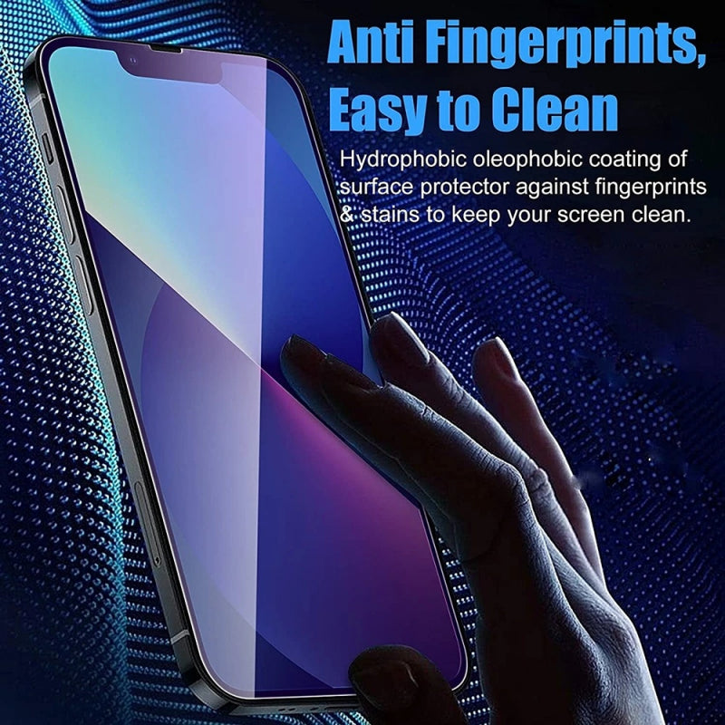 Folie de protectie Ecran Anti Blue Light Anank 5X Reinforced pentru Apple iPhone 17 Pro Max, Sticla Securizata, Full Glue, 2.5D