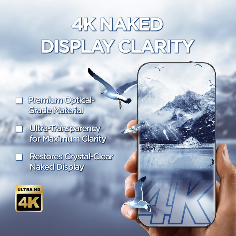 Folie de protectie Ecran Lito D+ Max 4K pentru Apple iPhone 17 Pro Max, Sticla Securizata, Full Glu