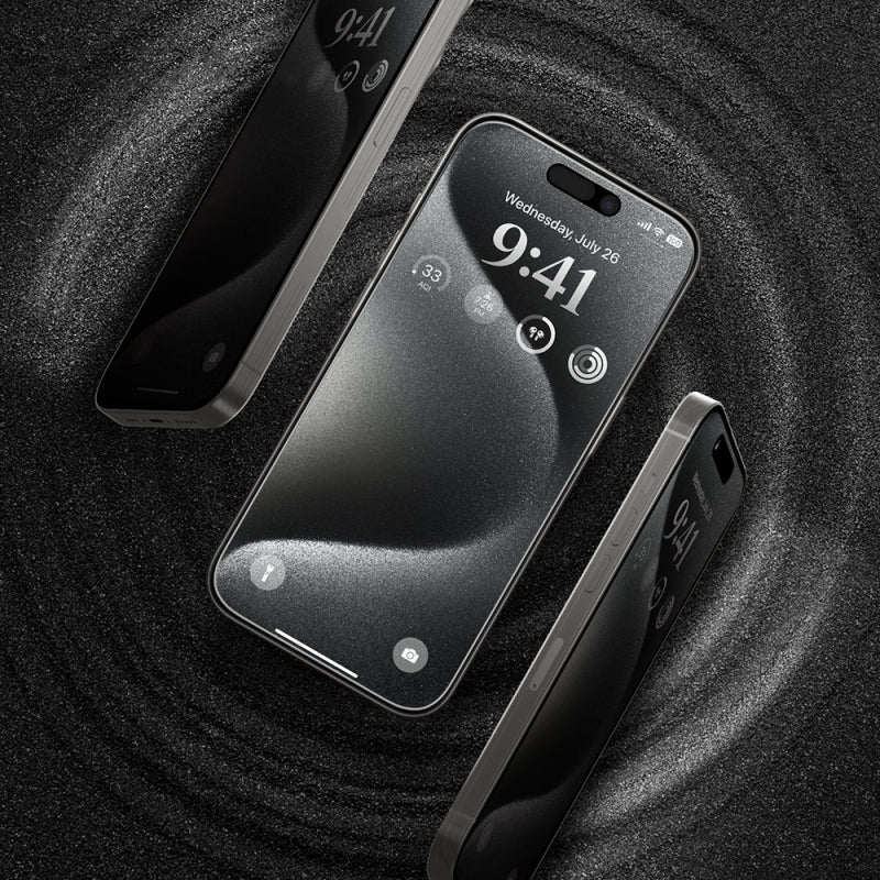 Folie de protectie Ecran Privacy Anank 5X Reinforced 180 pentru Apple iPhone 17, Sticla Securizata, Full Glue, 2.5D