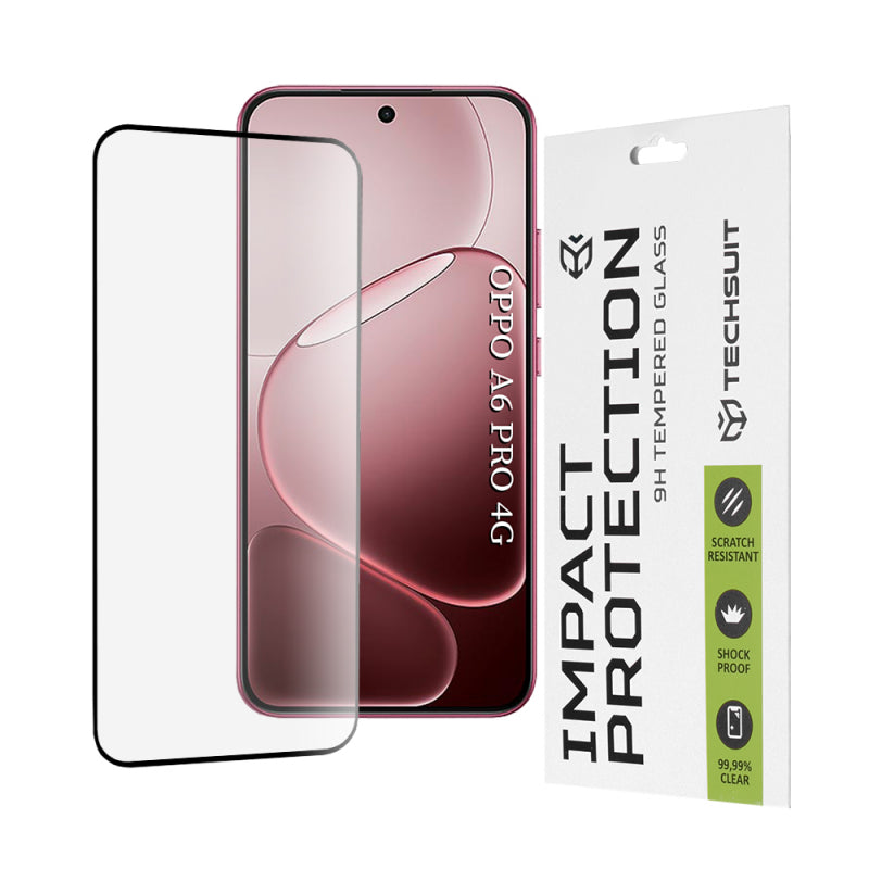 Folie de protectie Ecran Techsuit pentru Oppo A6 Pro 5G / A6 Pro 4G, Sticla Securizata, Full Glue, 111D