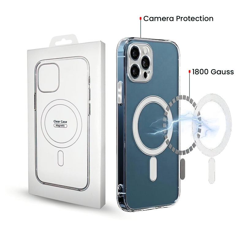 Husa MagSafe pentru Apple iPhone 16 Pro, OEM, Clear with Camera Protectio