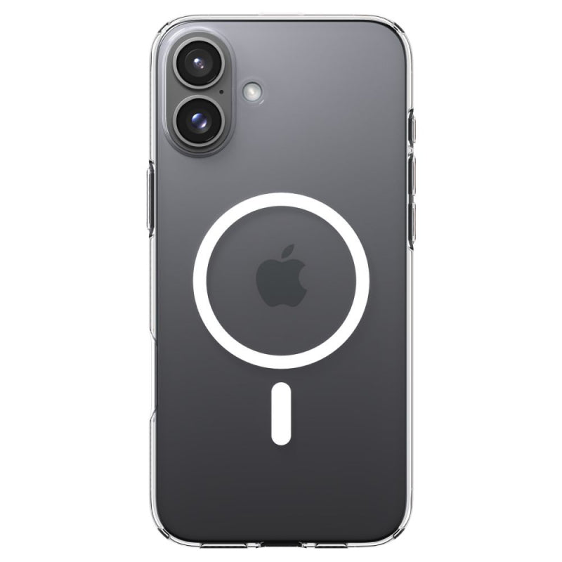 Husa MagSafe pentru Apple iPhone 16, Spigen, Liquid Crystal, Transparenta ACS08390 - Transparenta - NotebookGsm