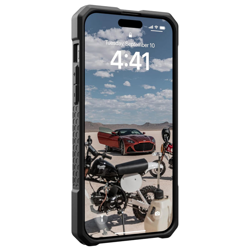 Husa MagSafe pentru Apple iPhone 15 Plus, Urban Armor Gear, Monarch Pro Carbon - Neagra - NotebookGsm