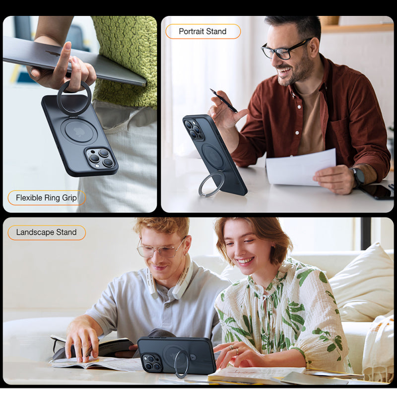 Husa MagSafe pentru Apple iPhone 15 Pro, Torras, Ostand