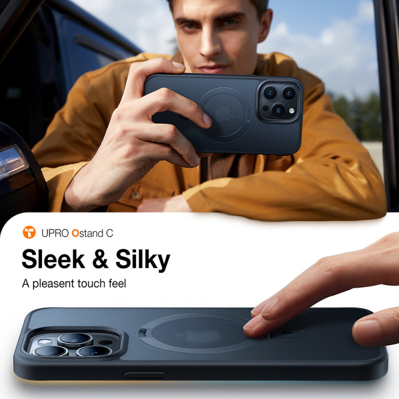 Husa MagSafe pentru Apple iPhone 15 Pro, Torras, Ostand