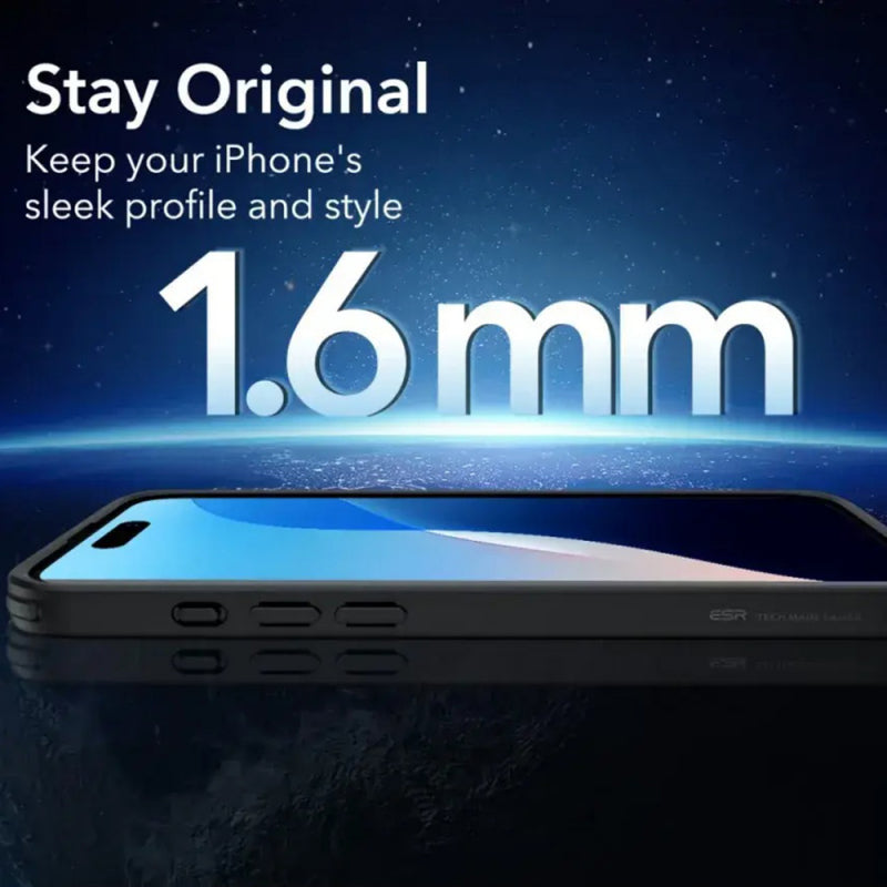 Husa MagSafe pentru Apple iPhone 16 Pro, ESR, Classic Hybrid Slid - Neagra Satinata - NotebookGsm