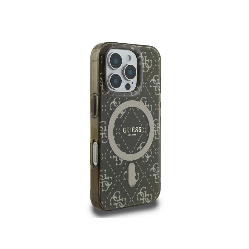 Husa MagSafe pentru Apple iPhone 16 Pro, Guess, IML 4G Background