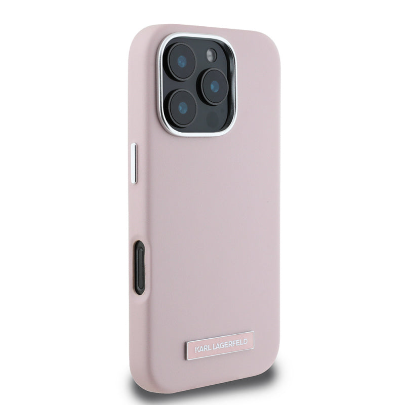 Husa MagSafe pentru Apple iPhone 16 Pro Max, Karl Lagerfeld, FW Metal Plate