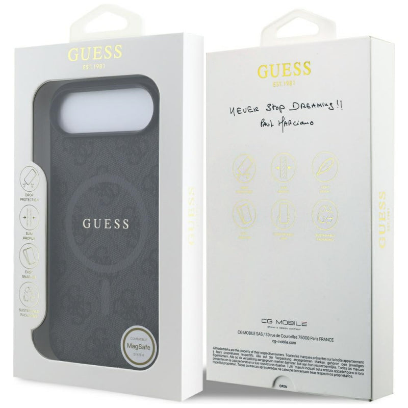 Husa MagSafe pentru Apple iPhone 17 Air, Guess, 4G Ring Classic Logo