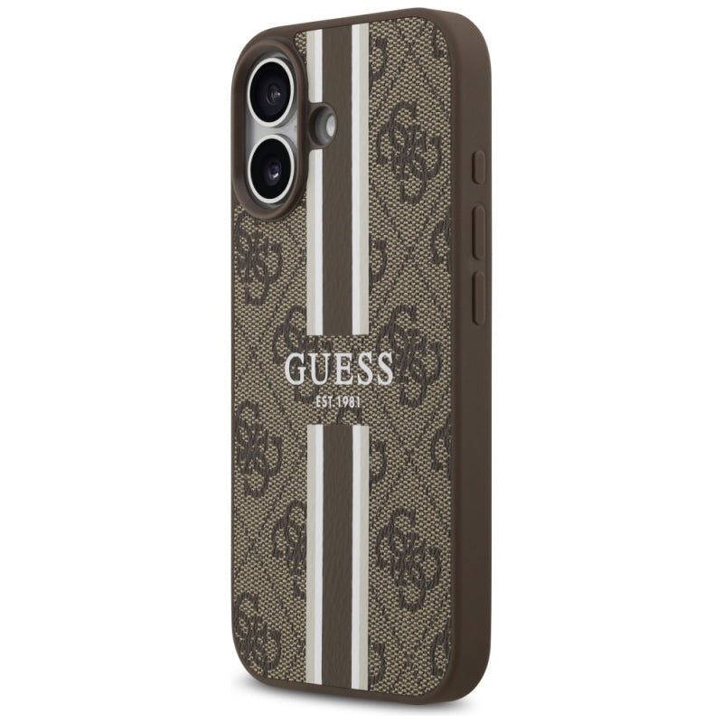 Husa MagSafe pentru Apple iPhone 17, Guess, 4G Printed Stripes