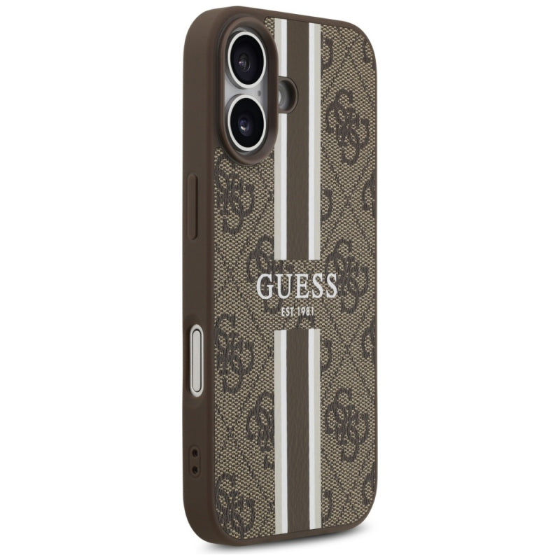 Husa MagSafe pentru Apple iPhone 17, Guess, 4G Printed Stripes