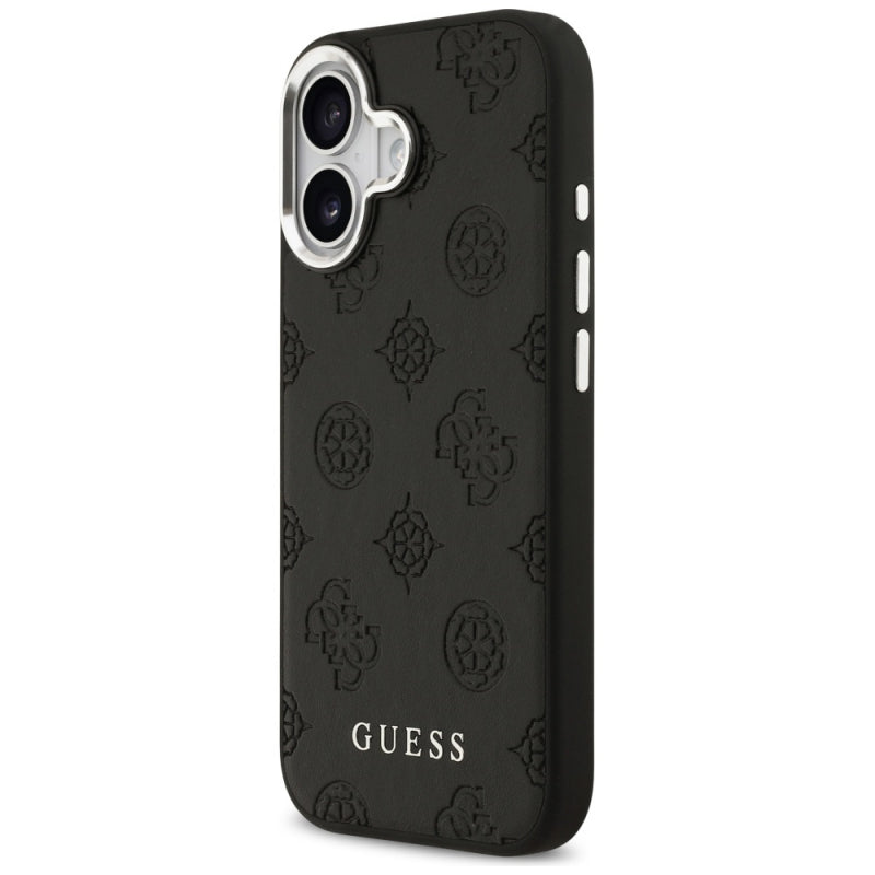Husa MagSafe pentru Apple iPhone 17, Guess, Peony Hot Stamp Script