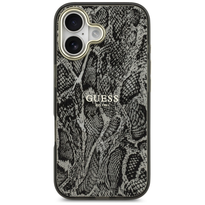 Husa MagSafe pentru Apple iPhone 17, Guess, Python Pattern