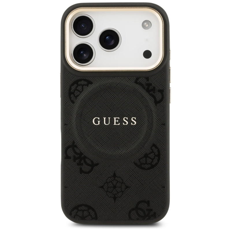 Husa MagSafe pentru Apple iPhone 17 Pro, Guess, Peony Hot Stamp
