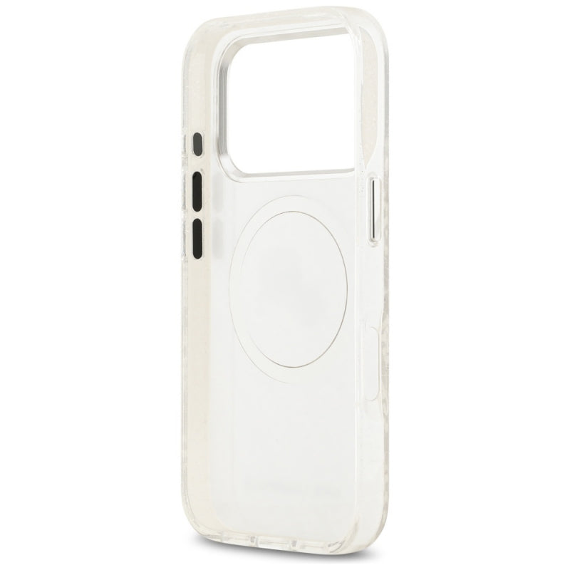 Husa MagSafe pentru Apple iPhone 17 Pro, Karl Lagerfeld, Glitter Karl & Choupette Head