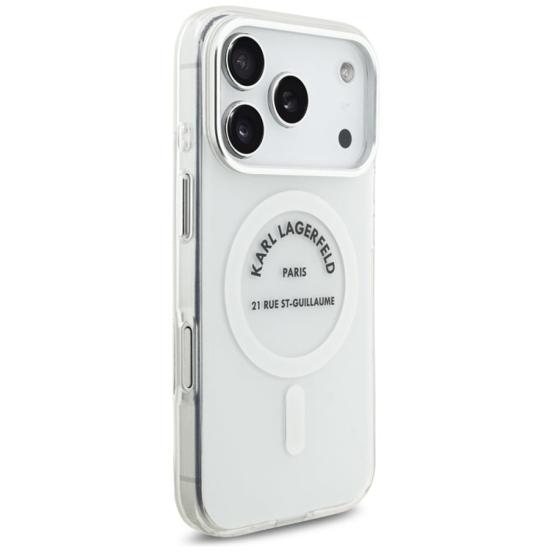 Husa MagSafe pentru Apple iPhone 17 Pro, Karl Lagerfeld, IML Logo RSG