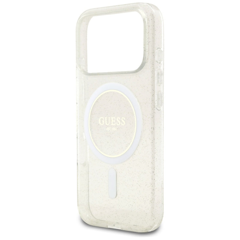Husa MagSafe pentru Apple iPhone 17 Pro Max, Guess, IML Glitter with Pearl S
