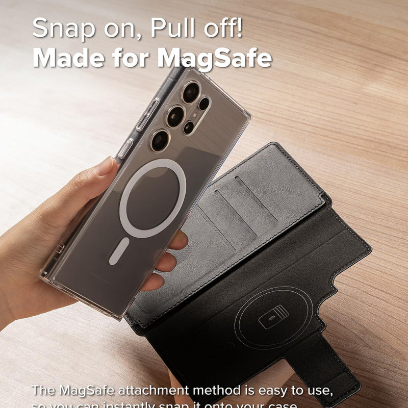 Husa MagSafe pentru Samsung Galaxy S23 Ultra S918, Ringke, Folio Grip Wallet