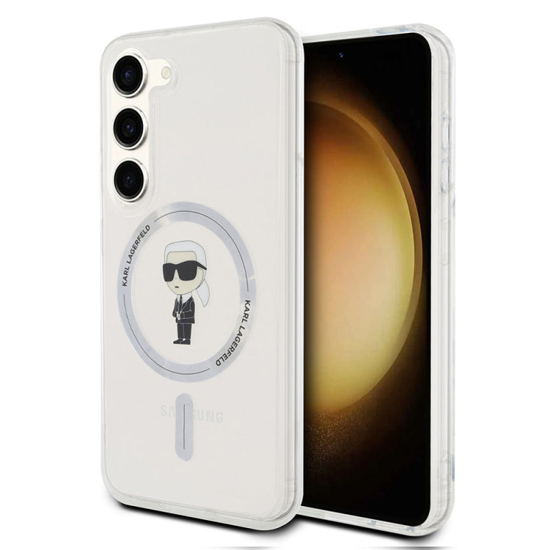 Husa MagSafe pentru Samsung Galaxy S24 S921, Karl Lagerfeld, IML Ikonik Karl