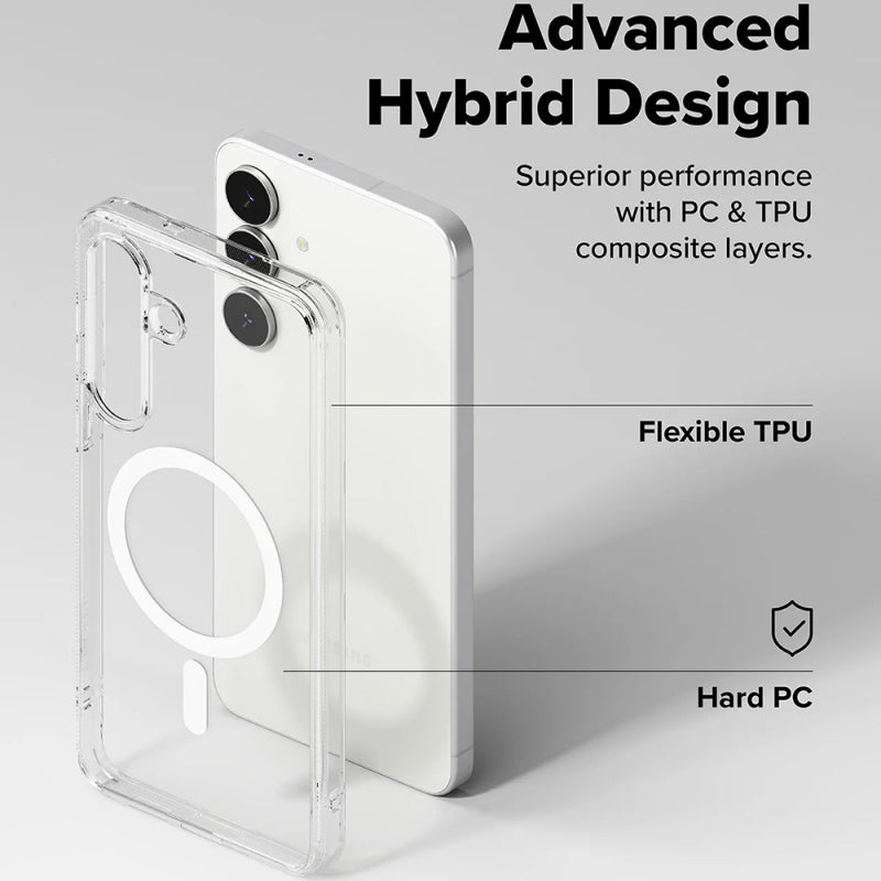 Husa MagSafe pentru Samsung Galaxy S25 FE, Ringke, Fusio