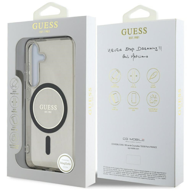 Husa MagSafe pentru Samsung Galaxy S25 S931, Guess, IML Glitter Circl