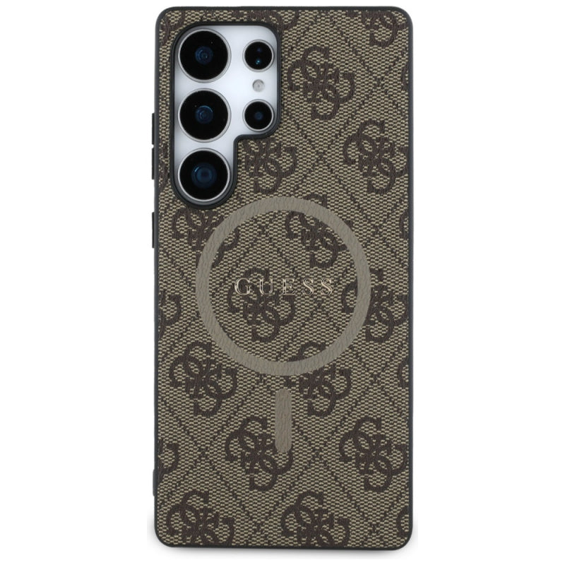 Husa MagSafe pentru Samsung Galaxy S25 Ultra S938, Guess, 4G Ring Classic Log