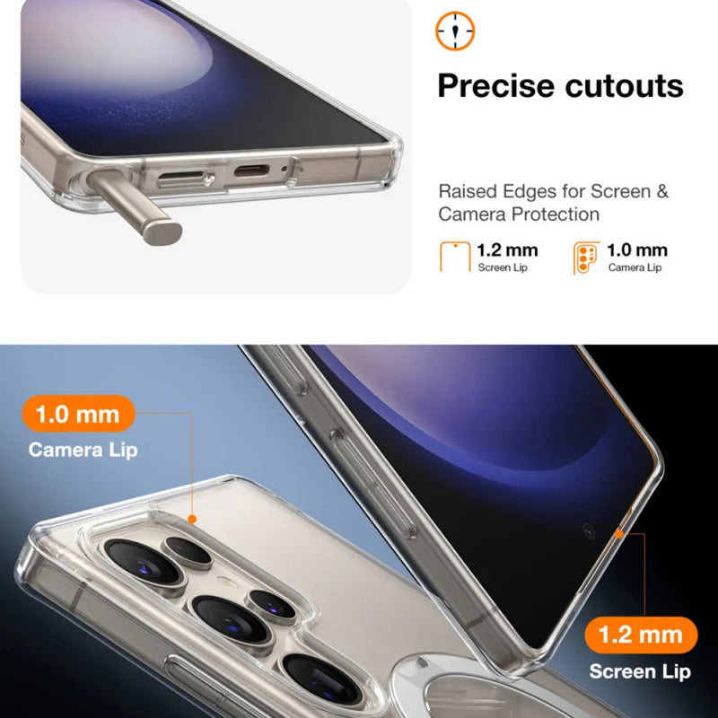 Husa MagSafe pentru Samsung Galaxy S25 Ultra S938, Torras, Ostand Spi