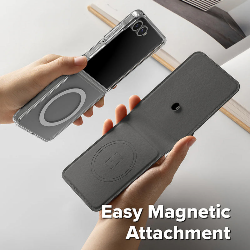 Husa MagSafe pentru Samsung Galaxy Z Flip7 F766, Ringke, Folio Grip Wallet