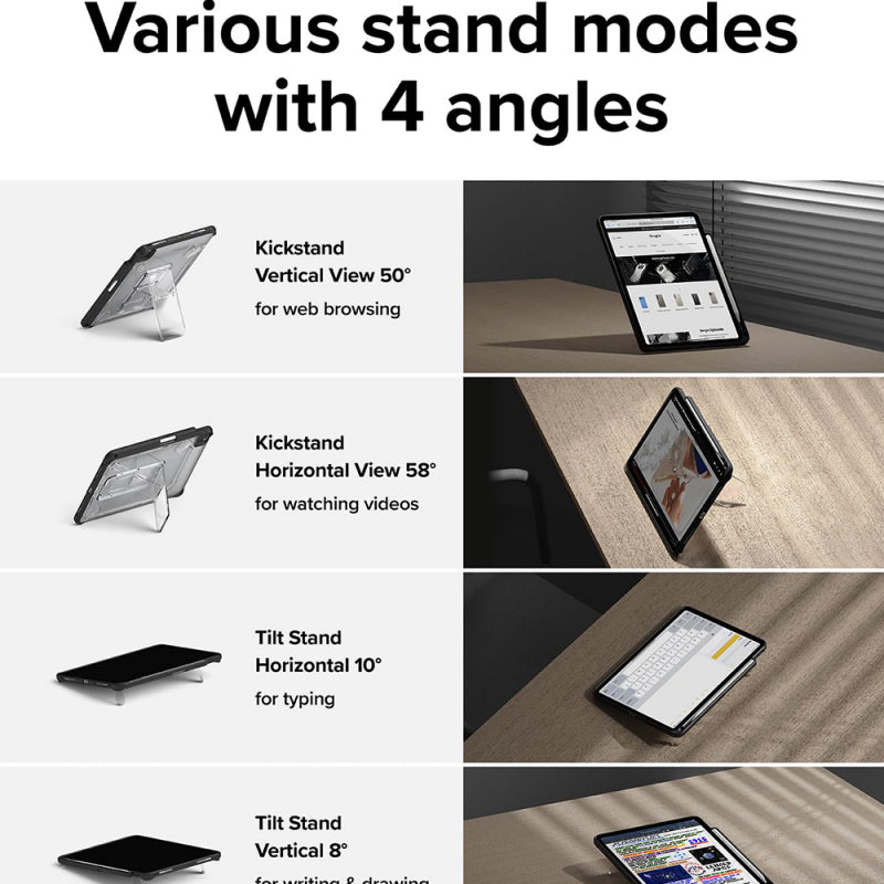 Husa pentru Apple iPad Pro 11 (2024), Ringke, Fusion Sketch Stand