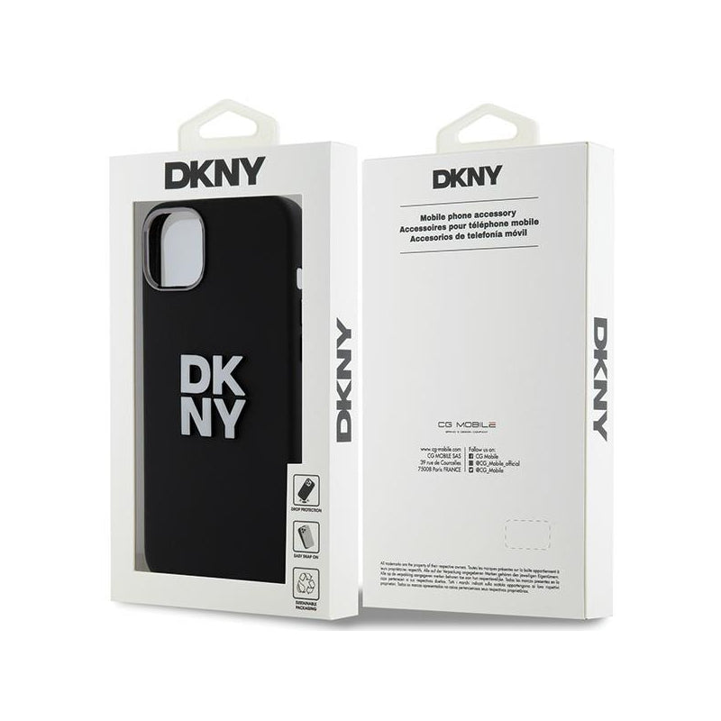 Husa pentru Apple iPhone 15 Plus, DKNY, Liquid Silicone Metal Logo