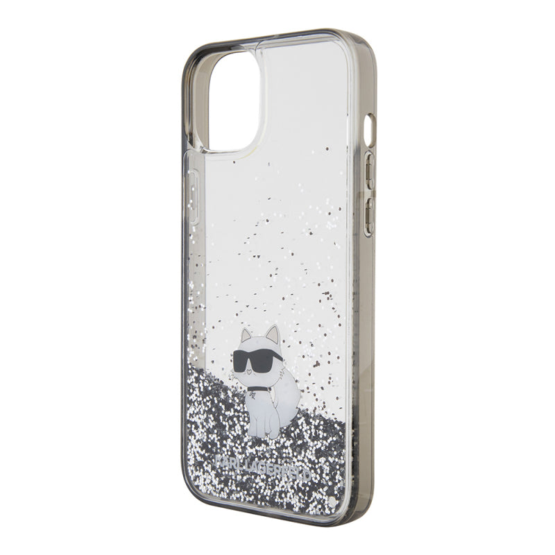 Husa pentru Apple iPhone 15 Plus, Karl Lagerfeld, Liquid Glitter Chou