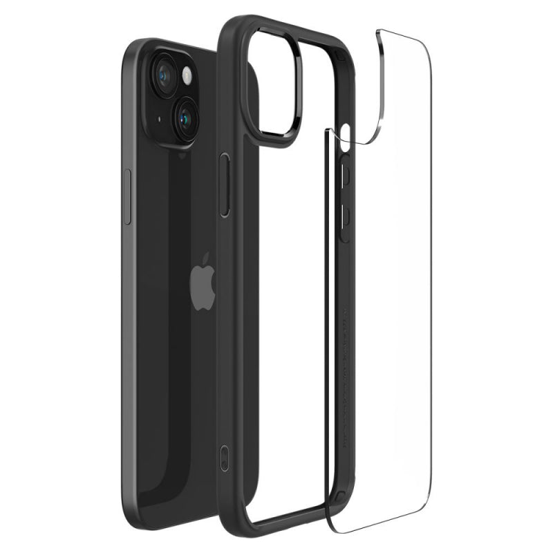 Husa pentru Apple iPhone 15 Plus, Spigen, Ultra Hybrid - Neagra Mata - NotebookGsm