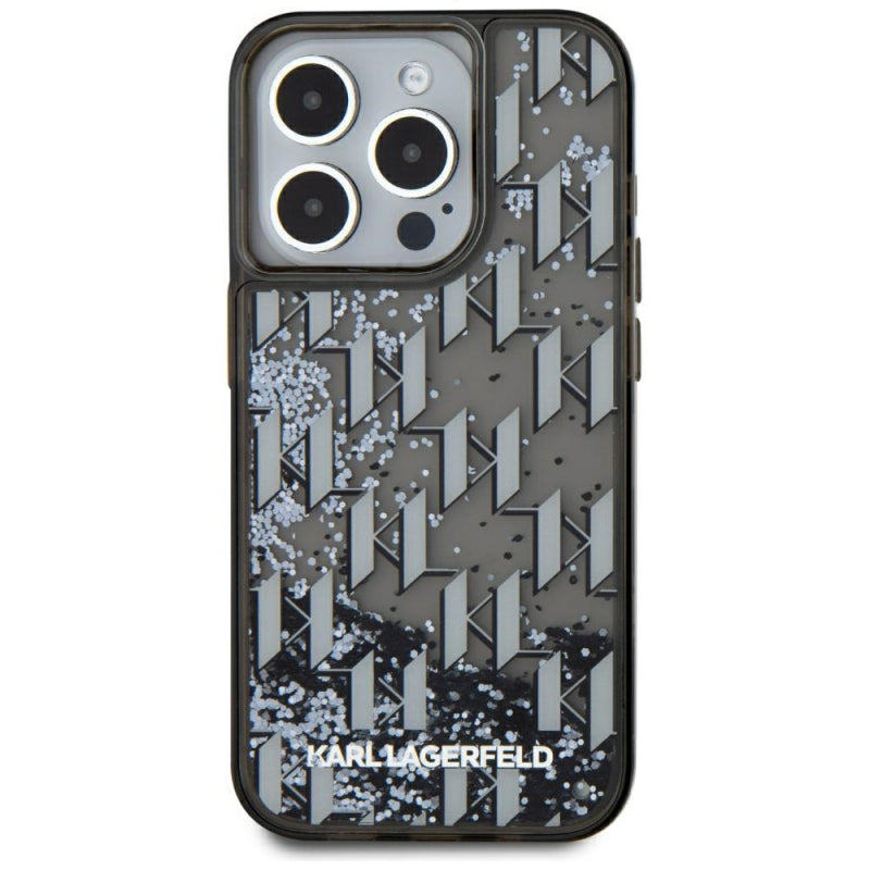Husa pentru Apple iPhone 15 Pro, Karl Lagerfeld, Liquid Glitter Monogram