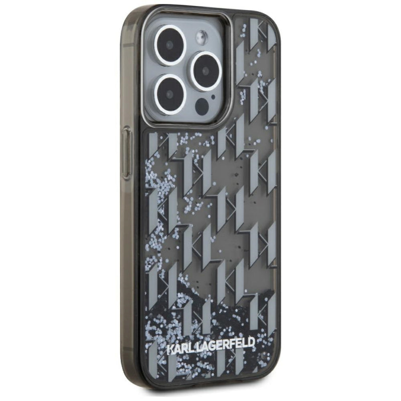 Husa pentru Apple iPhone 15 Pro, Karl Lagerfeld, Liquid Glitter Monogram