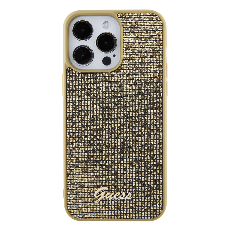 Husa pentru Apple iPhone 15 Pro Max, Guess, Disco Metal Script