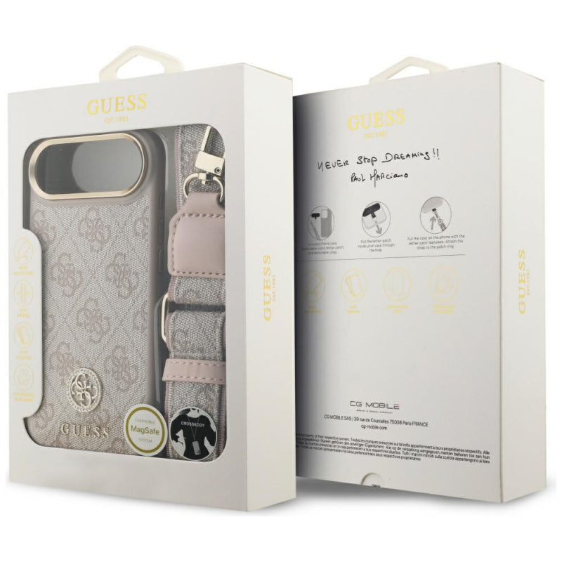 Husa pentru Apple iPhone 17 Air, Guess, 4G Strass Logo and Big Strap